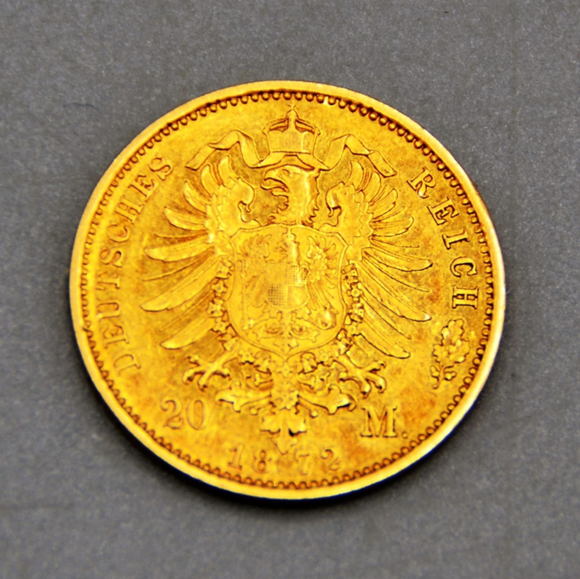 20 Reichsmark Gold 1872 A Wilhelm I Preussen - Bild 2 aus 2