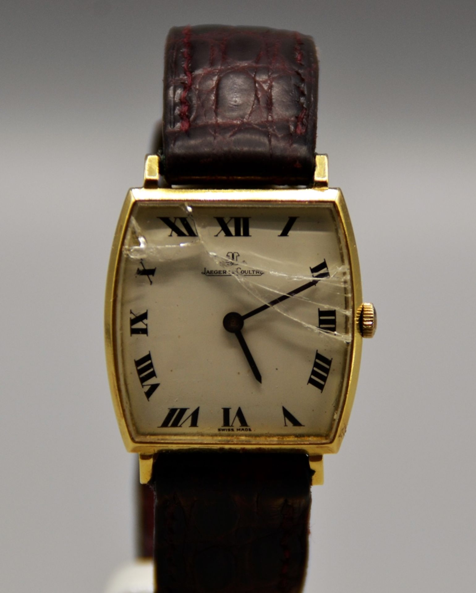 Jaeger LeCoultre Armbanduhr 750 Gold, Breite ca. 26,5 mm (ohne Krone), Handaufzug, Nr. 1131578 A, G - Image 2 of 5