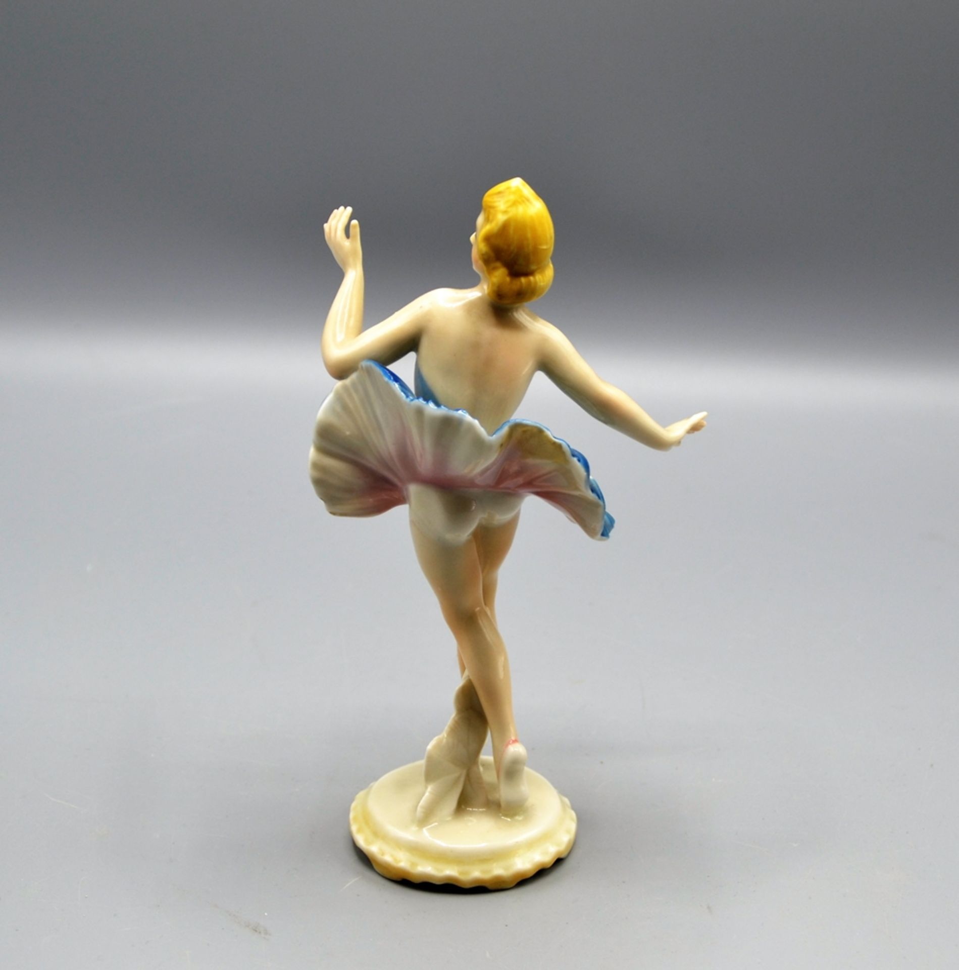 Karl Ens Ballerina Tänzerin Porzellanfigur 20 Jhdt. ca. 16,5 cm - Image 2 of 3