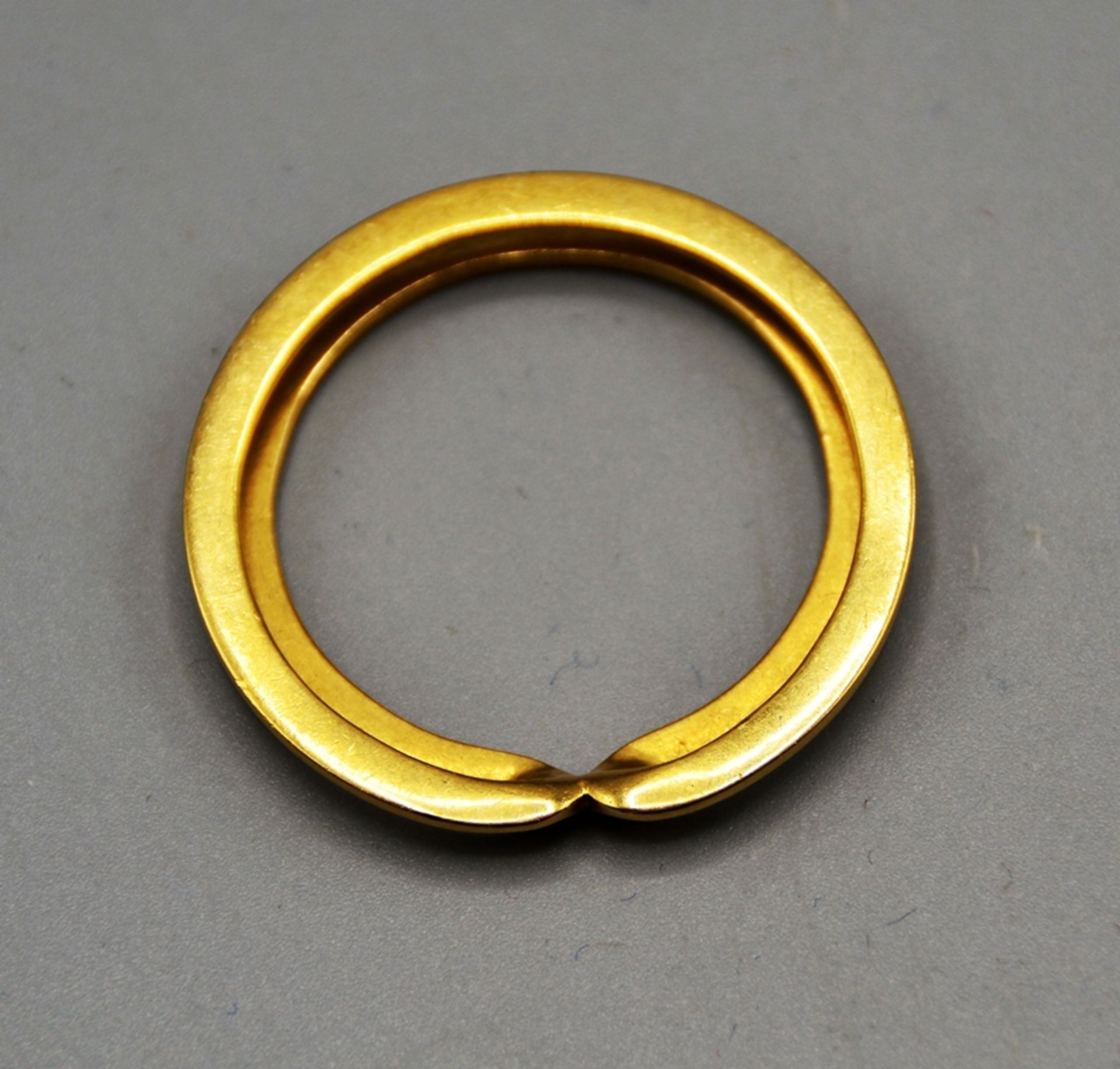 Geldscheinklammer rund Gold 750, Ø ca. 3,9 cm, 14,2 g - Image 2 of 3