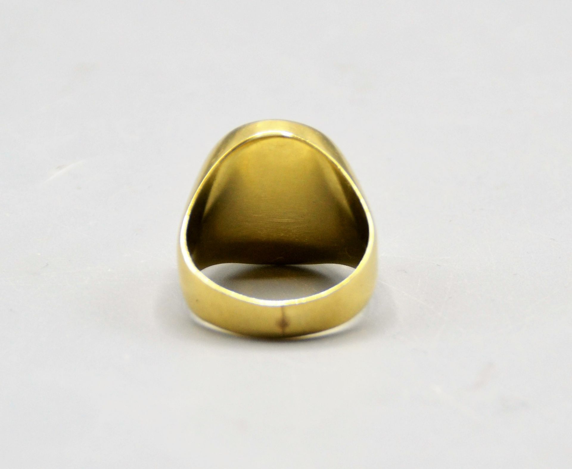 Herrenring Karneol 585 Gold, Ø 19,5 mm, 7,7 g - Image 4 of 4