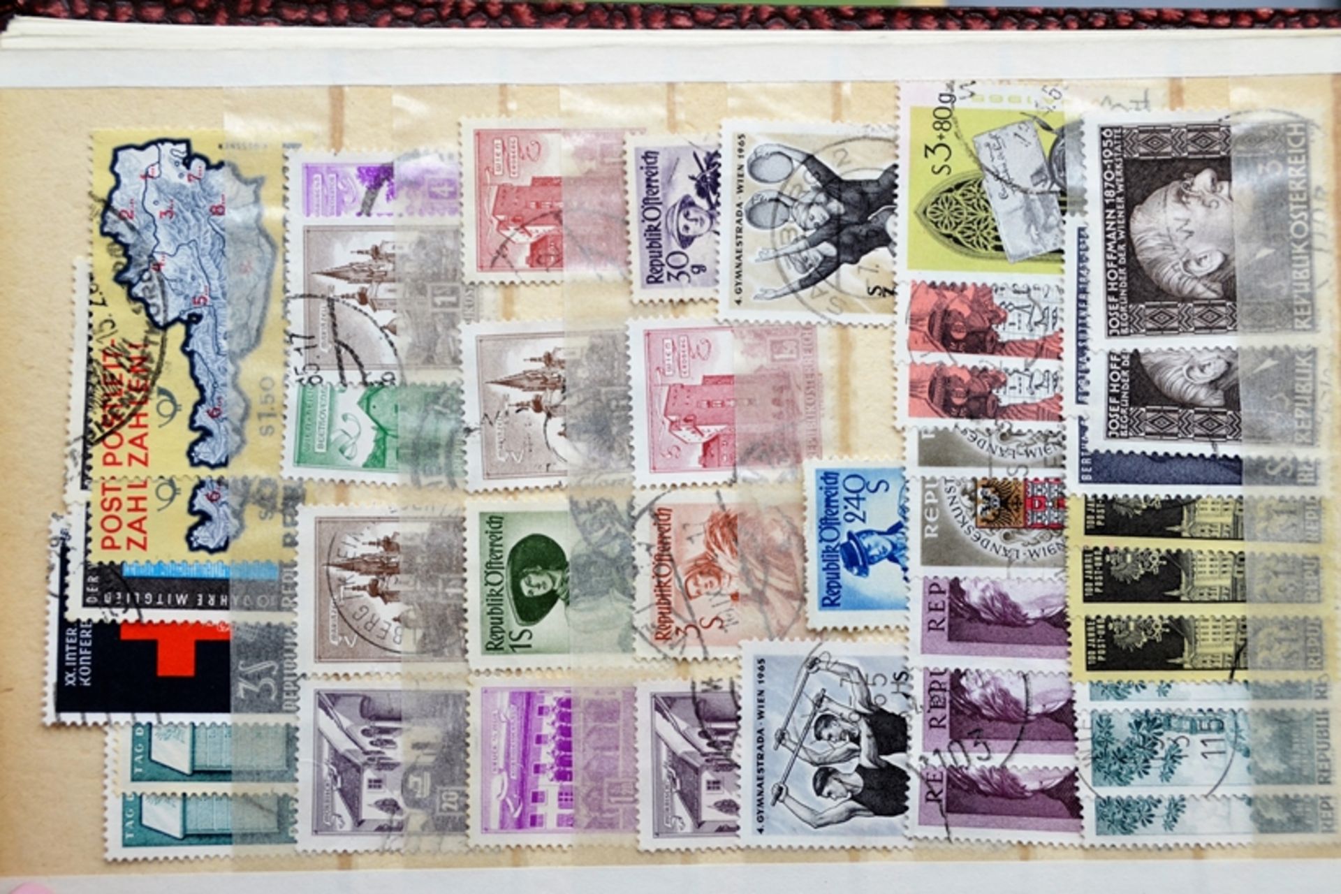 Briefmarkensammlung Deutsches Reich BRD Bayern etc., darunter Faltbrief mit Briefmarke 1/2 Neu Gros - Bild 3 aus 20
