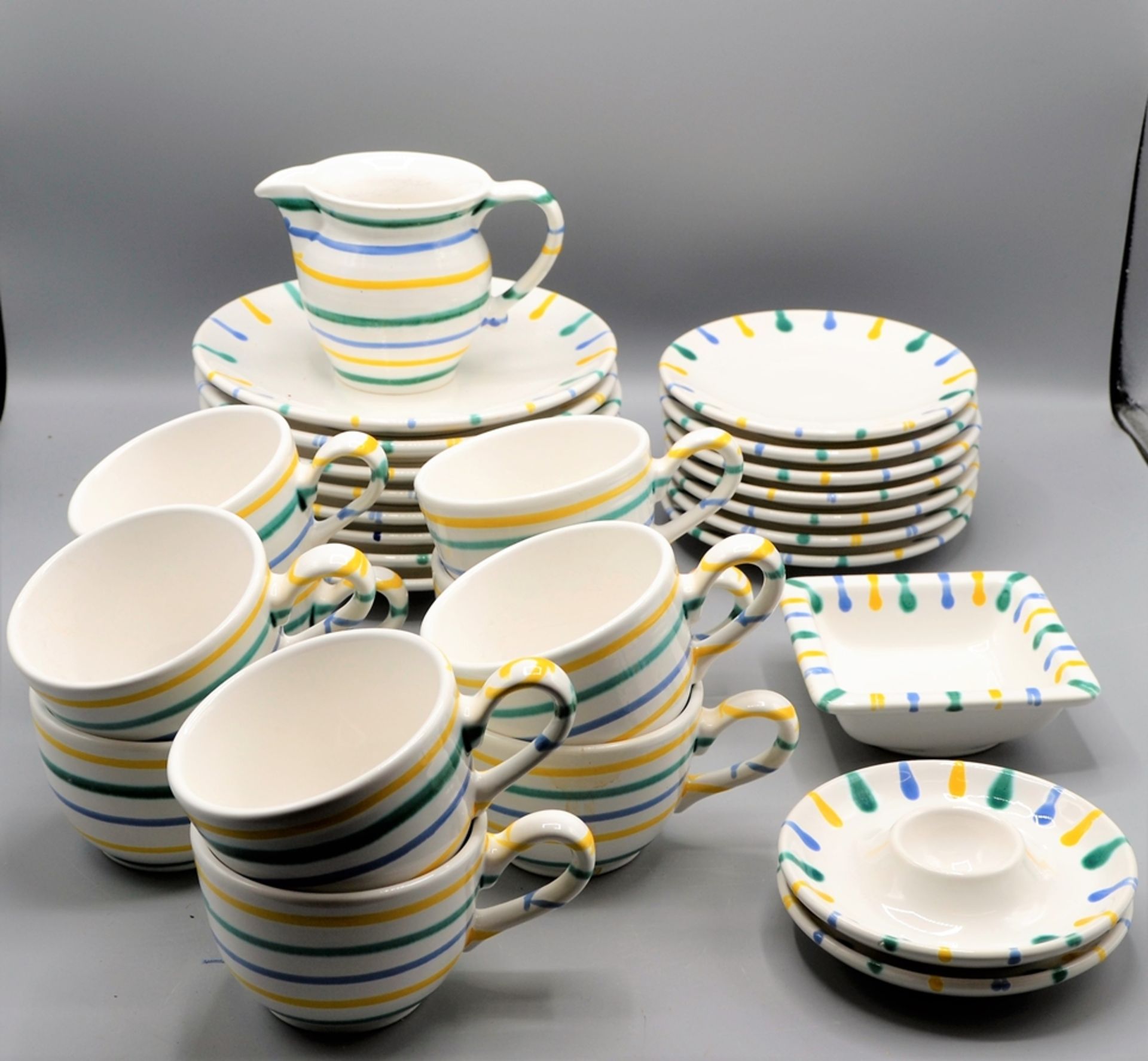 Gmundner Keramik Kaffeeservice ca. 29 Teile
