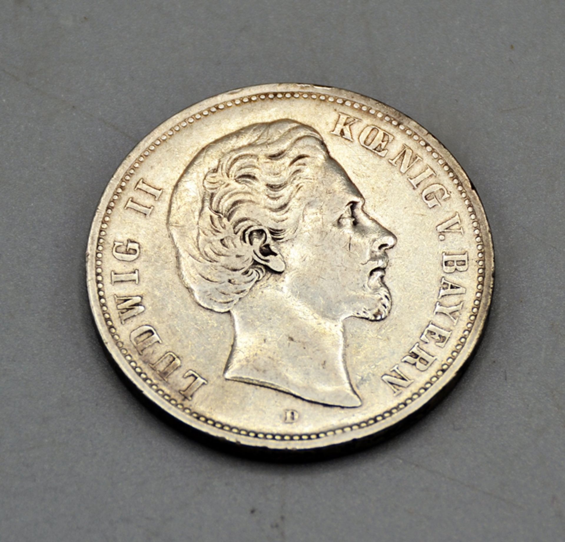 5 Mark 1876 D Ludwig II Bayern