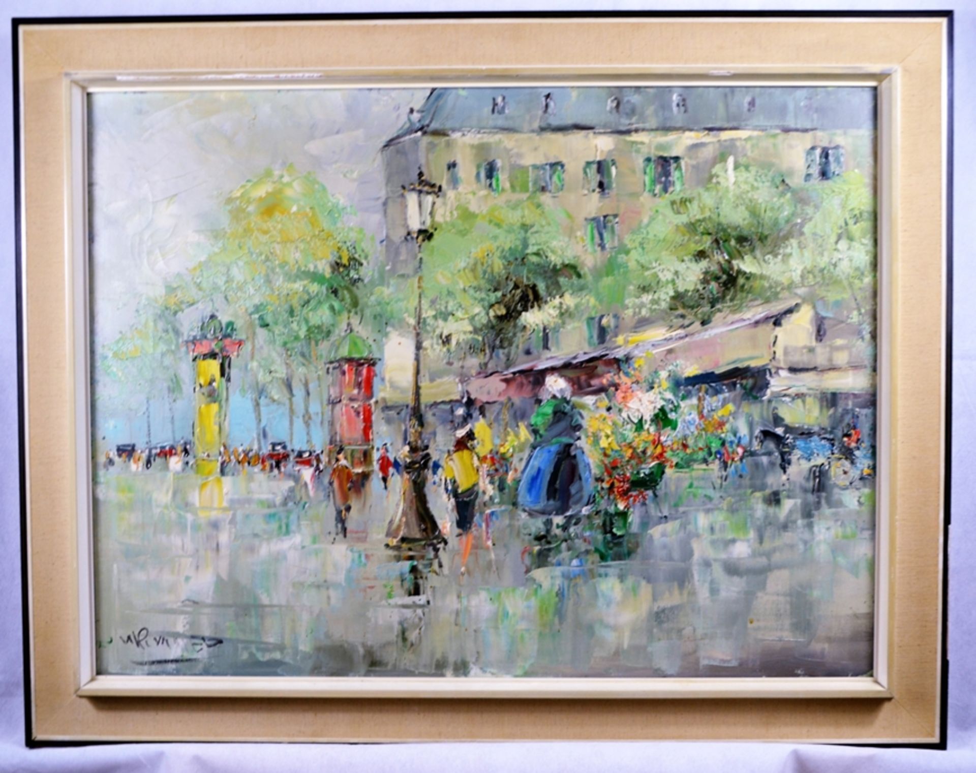 Walter Prescher van Ed (1916 Dresden - 1988 Ottendorf/Okrilla) Frühling in Paris, Öl auf Leinwand,