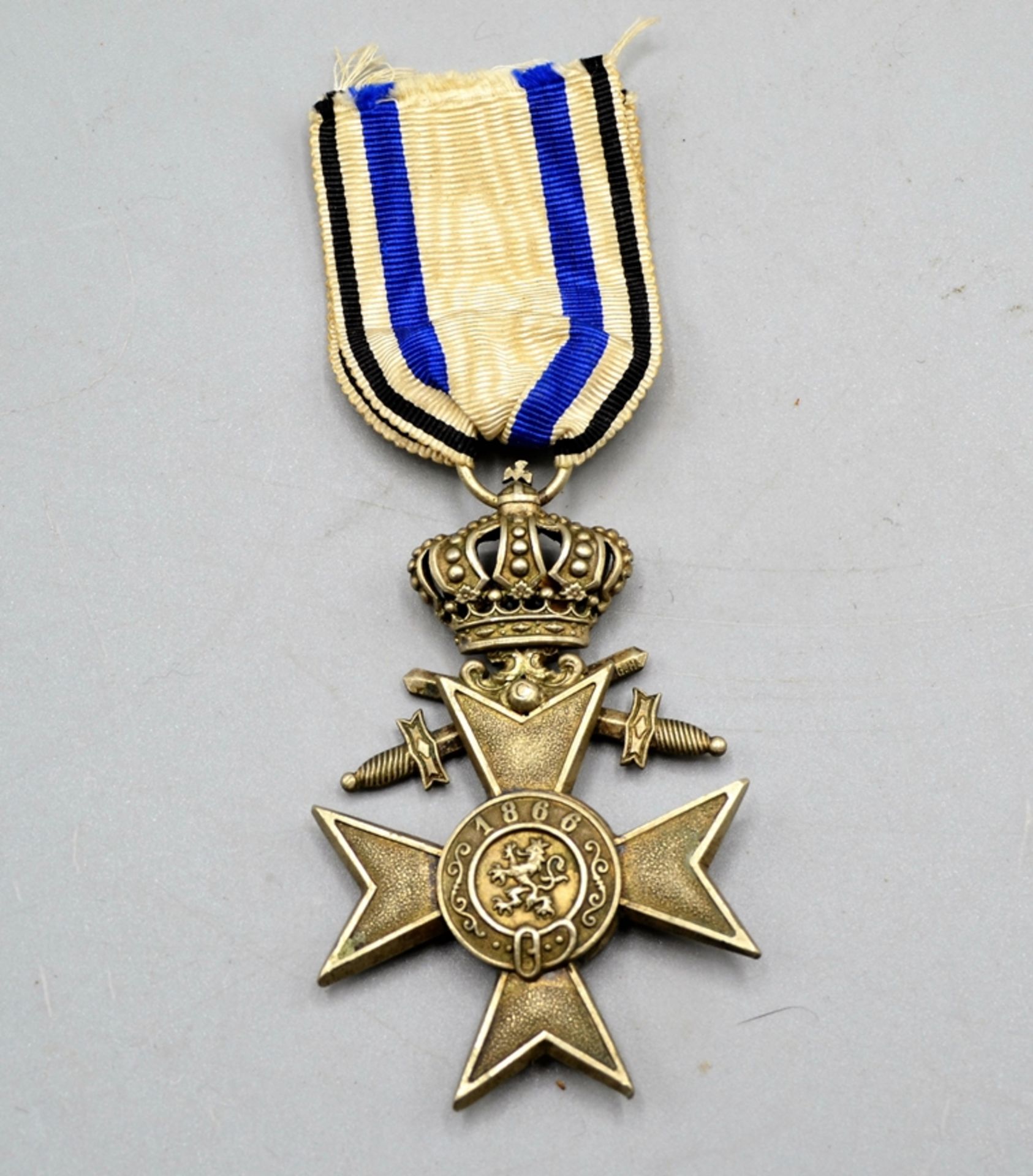 Militär Verdienstkreuz 2. Klasse mit Krone u. Schwertern Bayern WKI am Band - Bild 2 aus 2