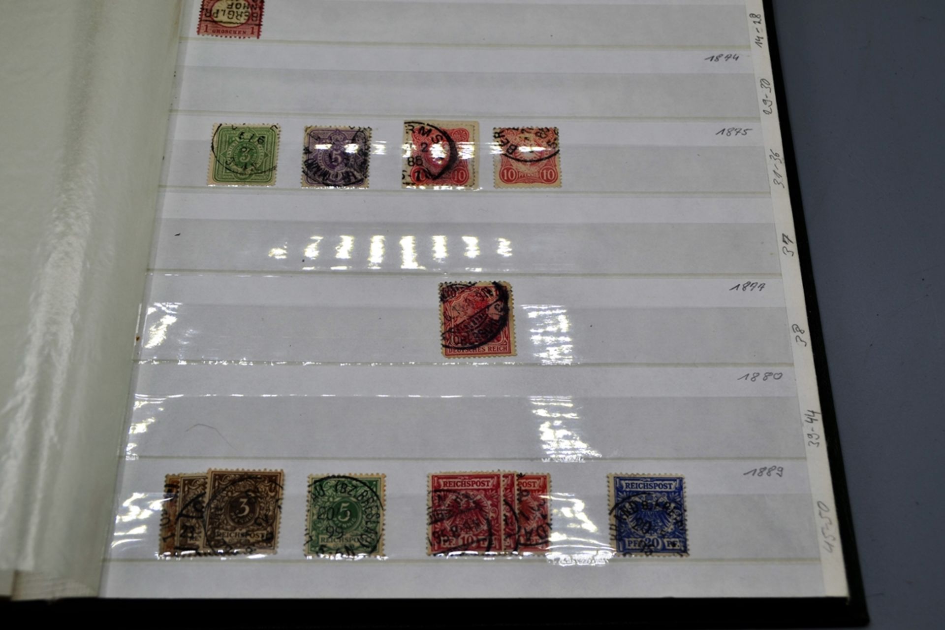 Briefmarkensammlung Deutsches Reich BRD Bayern etc., darunter Faltbrief mit Briefmarke 1/2 Neu Gros - Bild 6 aus 20