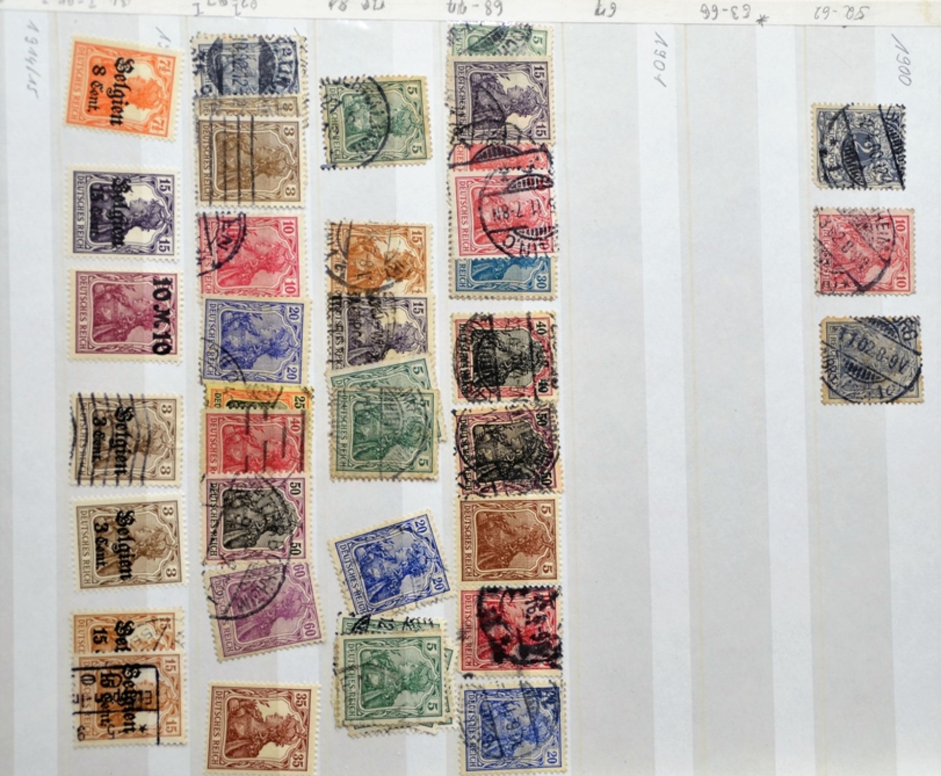 Briefmarkensammlung Deutsches Reich BRD Bayern etc., darunter Faltbrief mit Briefmarke 1/2 Neu Gros - Bild 7 aus 20