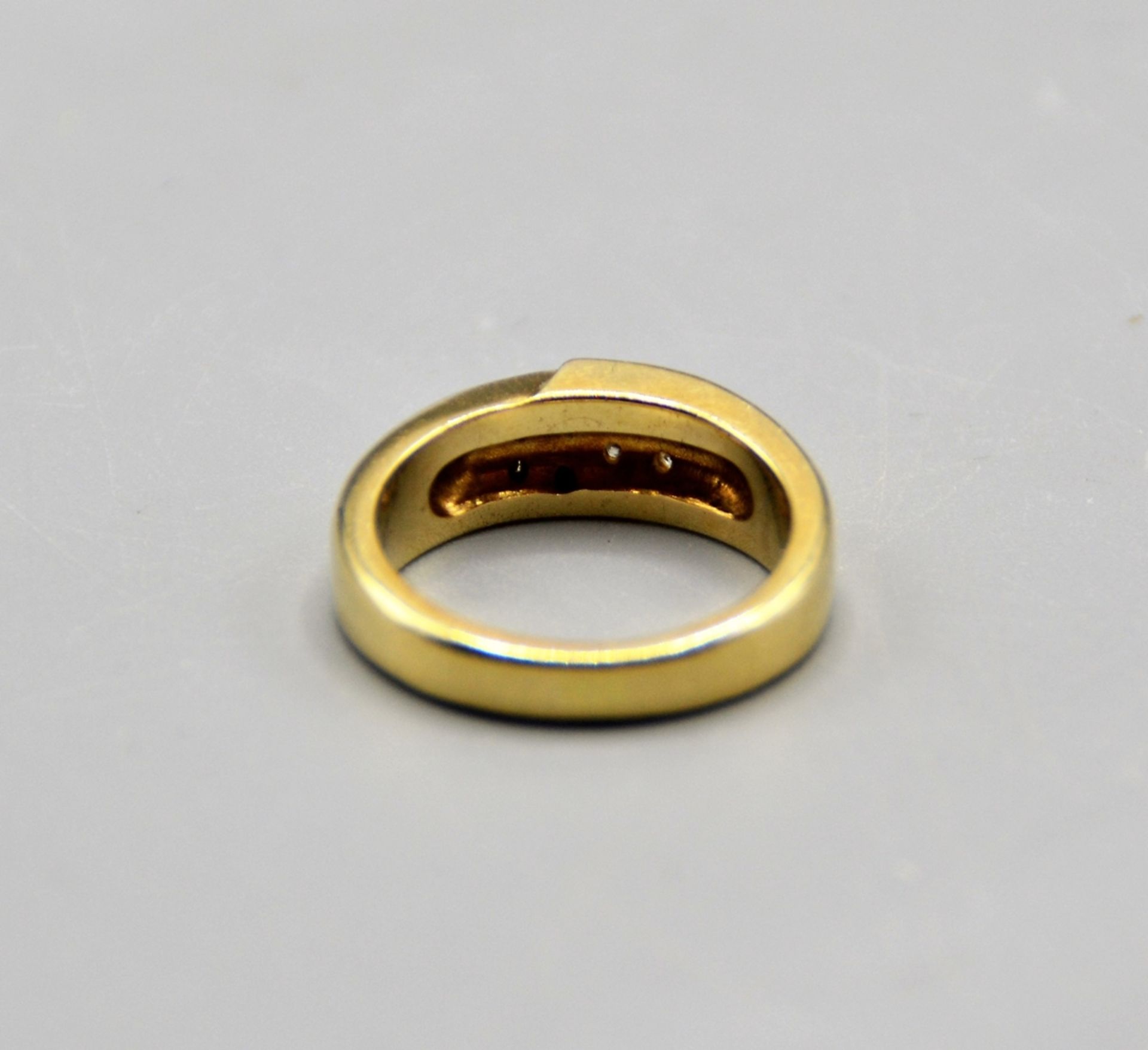 Brillantring Goldring 585 mit 8 Brillanten zus. ca. 0,4 ct., Ø 17 mm, 8,1 g - Image 4 of 4