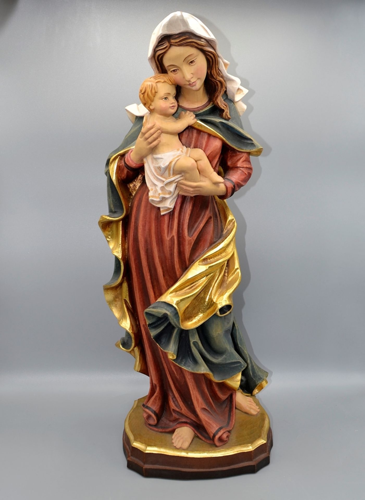 Madonna Muttergottes Schnitzfigur ca. 57 cm