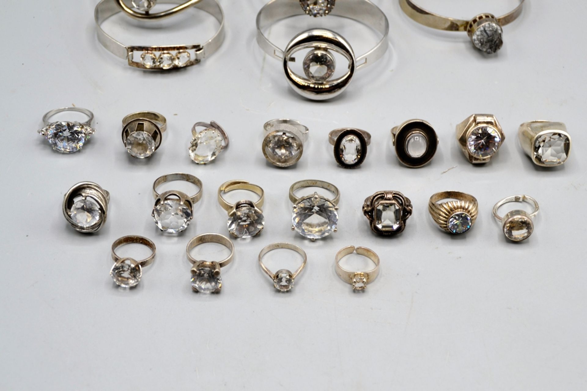 Armreife Ringe Silber darunter Pege Alton u. BeH Lindström etc. Konvolut, 11 Armreife darunter 2 x - Image 2 of 3