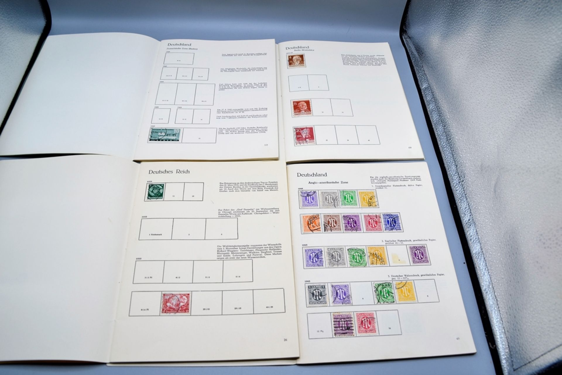 Briefmarkensammlung Deutsches Reich BRD Bayern etc., darunter Faltbrief mit Briefmarke 1/2 Neu Gros - Bild 10 aus 20