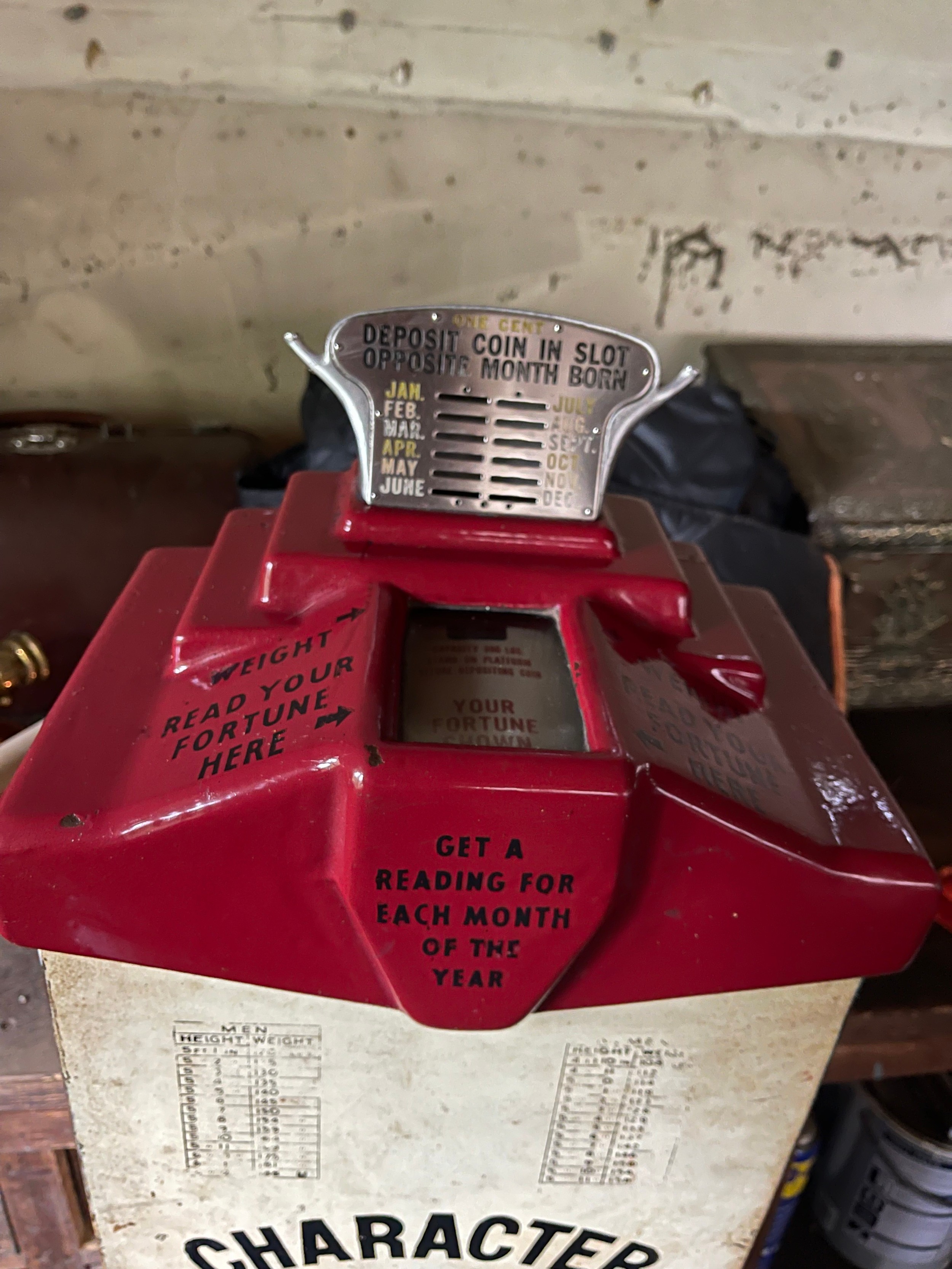 A FAIRGROUND SCALES FORTUNE TELLER "Your Wate and Fate" 129cm in height. - Image 3 of 6