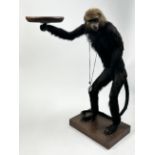 A TAXIDERMY MONKEY BUTLER STAND CIRCA 1920, with tray made my Scott Penrose, President of the