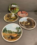 Five picture plates, Spode, Old Royal Vale etc