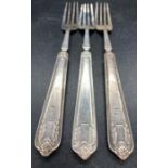 Three steamship collectable forks
