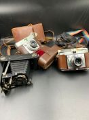 A selection of Vintage cameras