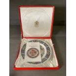 The Lindisfarne plate by Spode in original box.