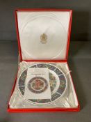 The Lindisfarne plate by Spode in original box.