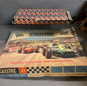A Scalextric model motor racing box set 31 and a box track