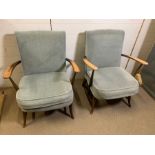 A pair of Mid Century easy chairs