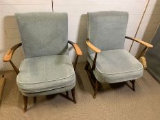 A pair of Mid Century easy chairs