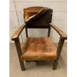 An oak frame children chair AF