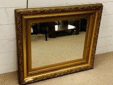 A giltwood wall mirror (63cm x 72cm)
