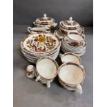 A part dinner service by Myott Meakin 'Dragon of Kowloon' pattern.