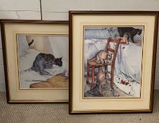A Pair of Lesley Fotherby Prints