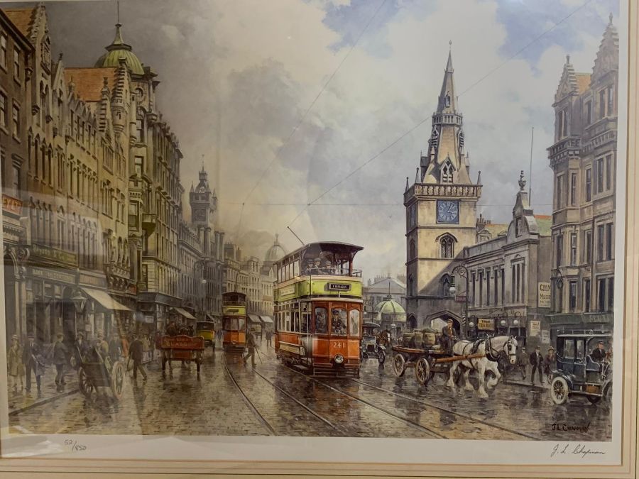 Two Edwardian themes special edition prints by J.L. Chapman, signed and numbered, framed and glazed, - Image 2 of 7