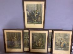 A set of six prints after "Cries of London", framed and glazed, 43.5cm x 33.5cm.