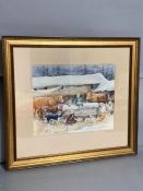 A Joy Hawken watercolour, signed and dated 1983, framed and glazed, 51cm x 46cm