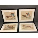 A Set of four carriage themed, framed prints.