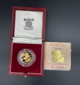 A 1988 Proof Sovereign with certificate