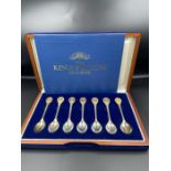 The kings and Queens of Europe silver spoon collection embellished with 24 ct gold.