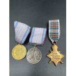 WWI Trio of Medals 1914/15 Star, British War And Victory Medals for PTE H J Sargent G-4160 The