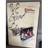 An original movie poster from Roger Rabbit, Framed and glazed (102cm x 69cm) from the Estate of