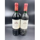 Two Bottles of 1981 Chateau Latour 'Les Forts de Latour'