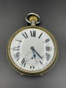 A Swiss Made pocket watch