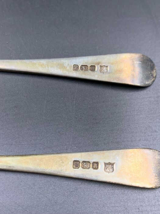 A pair of hallmarked silver knives, Sheffield, - Image 2 of 3