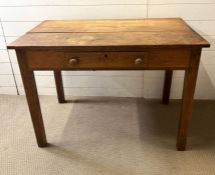 A pine French style farmhouse table (H76cm W107cm D65cm)