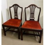 Two George III style dining chairs