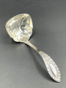 A Sterling silver sauce ladle