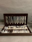 A canteen of cutlery by Francis Greaves and Sons Sheffield