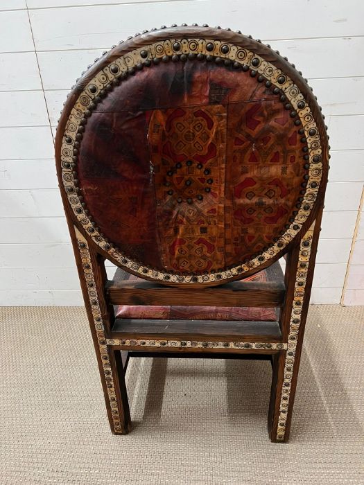 A Moroccan Mother of Pearl ornate chair - Image 6 of 6