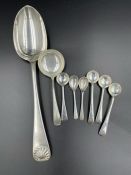 A selection of silver spoons, various designs and hallmarks (Total Weight 126g)