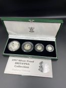 A 1997 silver proof Britannia collection