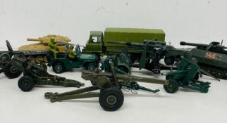 A selection of various military tankers, trucks, etc