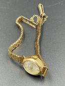 A 9ct gold Kered watch (Total Weight 14.6g)